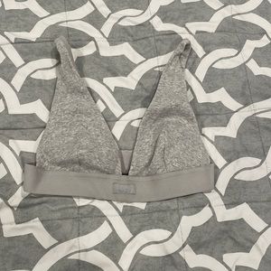 Skims V-Neck Cotton Bralette, Size M, Never Worn